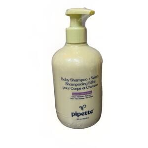 Pipette Baby Shampoo & Wash Vanilla Ylang Ylang 11.8 oz Pump Tear Free Baby New